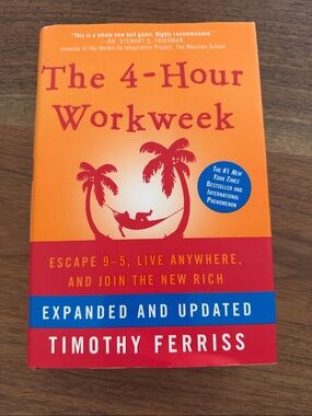 The 4-Hour Workweek by Timothy Ferriss - Orange/Red Cover